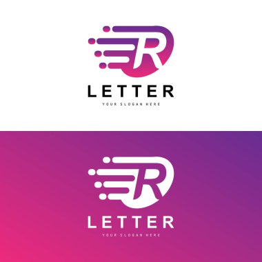 R Harfi Logosu, Vektör Alfabesi Sembolü, İlk Harfli Marka Logoları Tasarımı
