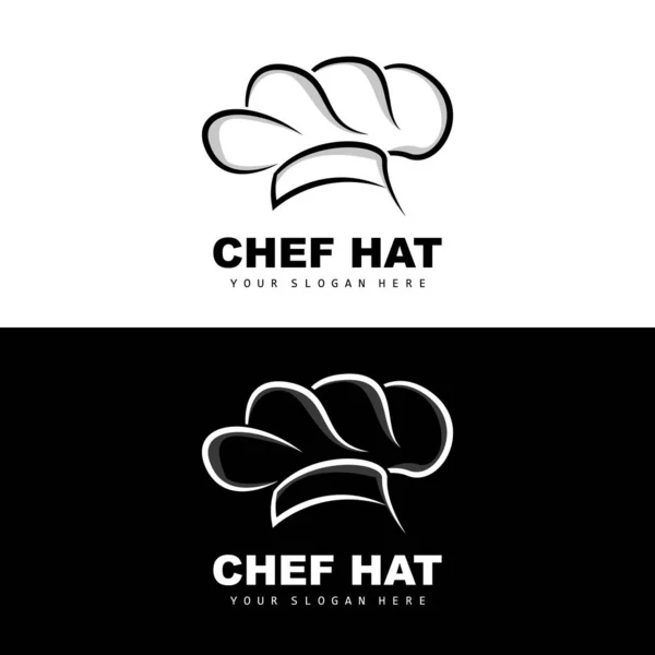 Logotipo Chapéu Chef Vetor Chef Restaurante Projeto Para Restaurante Catering —  Vetores de Stock