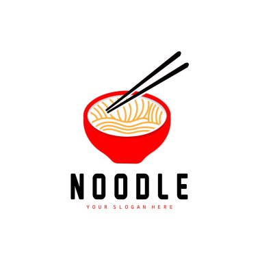 Erişte Logosu, Ramen Vektörü, Çin Yemeği, Fast Food Restoran Tasarımı, Ürün Markası, Cafe, Şirket Logosu
