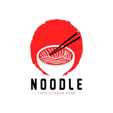 Erişte Logosu, Ramen Vektörü, Çin Yemeği, Fast Food Restoran Tasarımı, Ürün Markası, Cafe, Şirket Logosu