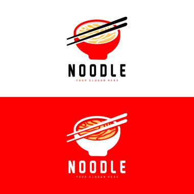 Erişte Logosu, Ramen Vektörü, Çin Yemeği, Fast Food Restoran Tasarımı, Ürün Markası, Cafe, Şirket Logosu