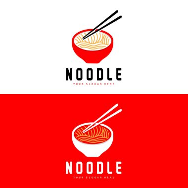 Erişte Logosu, Ramen Vektörü, Çin Yemeği, Fast Food Restoran Tasarımı, Ürün Markası, Cafe, Şirket Logosu