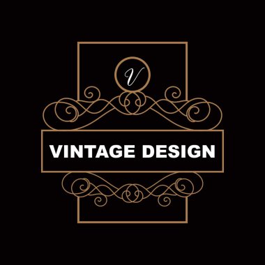 Retro Vintage Tasarım, Minimalist Minimalist Vektör Süsleme Logosu, Mandala ve Batik Tarzı, Ürün İllüstrasyonu, Davetiye, Banner, Moda