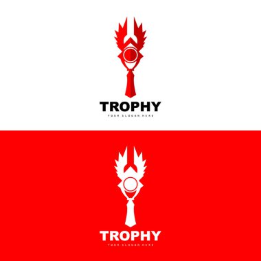 Şampiyonluk Kupası Logosu, Şampiyon Ödülü Sahibi Ödül Tasarımı, Vektör Simgesi Şablonu