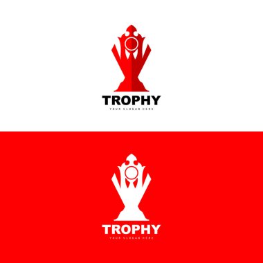 Şampiyonluk Kupası Logosu, Şampiyon Ödülü Sahibi Ödül Tasarımı, Vektör Simgesi Şablonu