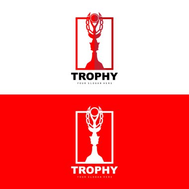 Şampiyonluk Kupası Logosu, Şampiyon Ödülü Sahibi Ödül Tasarımı, Vektör Simgesi Şablonu
