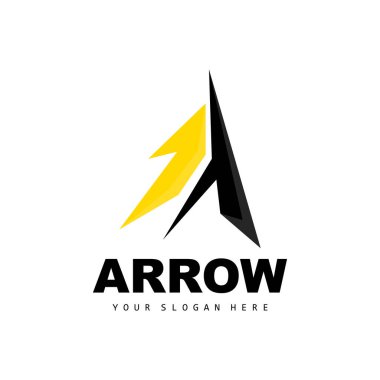 Arrow Direction Logo, Directional Direction Vector Icon, A Letter Model Design