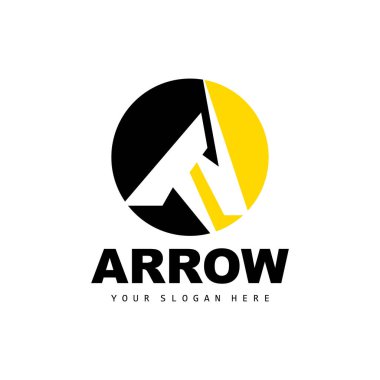 Arrow Direction Logo, Directional Direction Vector Icon, A Letter Model Design