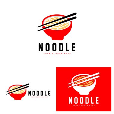 Erişte Logosu, Ramen Vektörü, Çin Yemeği, Fast Food Restoran Tasarımı, Ürün Markası, Cafe, Şirket Logosu
