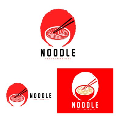 Erişte Logosu, Ramen Vektörü, Çin Yemeği, Fast Food Restoran Tasarımı, Ürün Markası, Cafe, Şirket Logosu