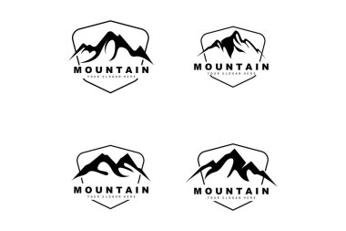 Dağ Logosu Tasarımı, Doğa Aşıkları İçin Vektör Yeri