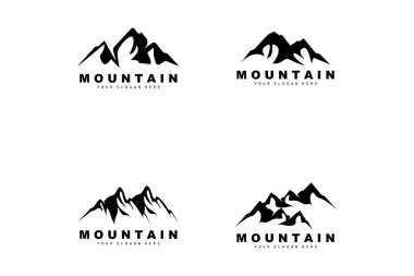 Dağ Logosu Tasarımı, Doğa Aşıkları İçin Vektör Yeri