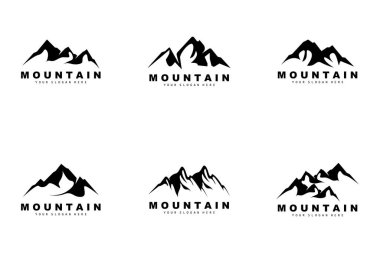 Dağ Logosu Tasarımı, Doğa Aşıkları İçin Vektör Yeri