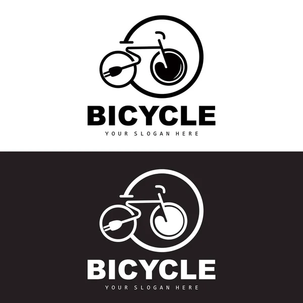 Elektro Fahrrad Logo Fahrzeugdesign Sport Fahrrad Vektor Fahrrad Vorlage Icon — Stockvektor