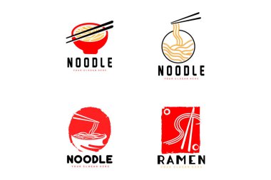 Erişte Logosu, Ramen Vektörü, Çin Yemeği, Fast Food Restoran Tasarımı, Ürün Markası, Cafe, Şirket Logosu