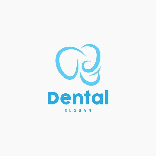 Logo Zęba Wektor Zdrowia Stomatologicznego Ilustracja Marki Opieki — Wektor stockowy