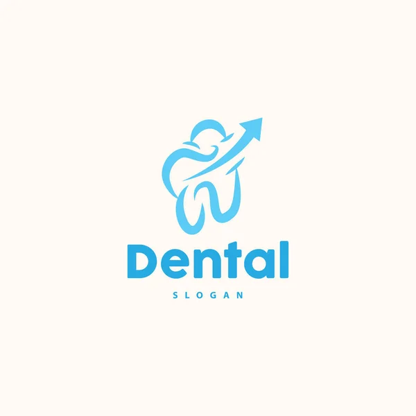 Logo Zubu Zubní Zdravotní Vektor Péče Brand Illustration — Stockový vektor