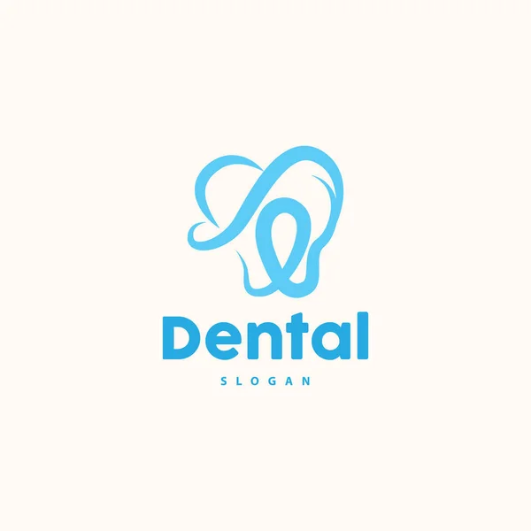 Logotipo Dental Vector Salud Dental Ilustración Marca Cuidado — Vector de stock