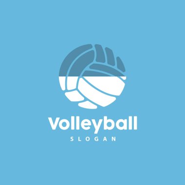 Voleybol Logosu, Spor Basit Tasarımı, Dünya Spor Turnuvası Vektörü, İllüstrasyon Sembol Simgesi Simgesi Simgesi Simgesi