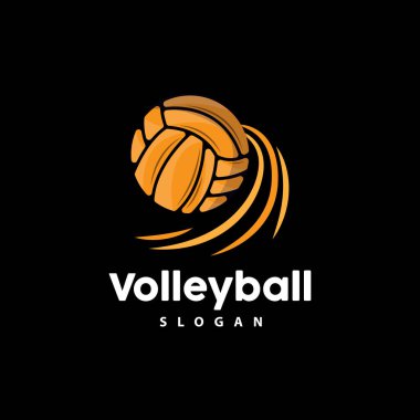 Voleybol Logosu, Spor Basit Tasarımı, Dünya Spor Turnuvası Vektörü, İllüstrasyon Sembol Simgesi Simgesi Simgesi Simgesi