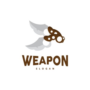 Kerambit Logosu, Endonezya Savaş Silahları Vektörü, Ninja Dövüş Aracı Basit Tasarım, Şablon Çizim Simgesi Simgesi Simgesi Simgesi Simgesi