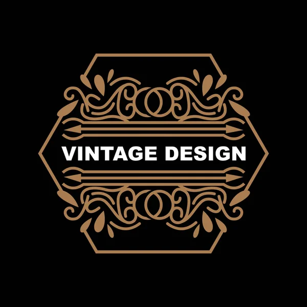 Ретро Винтажный Дизайн Роскошный Минималистский Векторный Орнамент Логотип Мандалой Батик — стоковый вектор