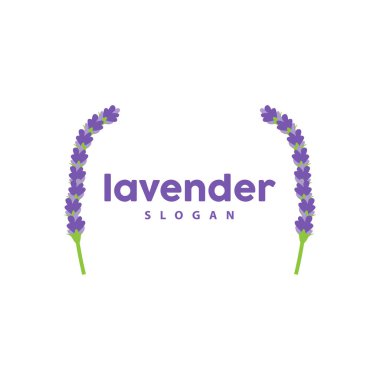 Lavanta Logosu, Basit Mor Çiçek Bitki Vektörü, Kutlama Kartı Tasarımı, Banner, Çiçek Süslemesi, Lavantalı El Çizimi Düğünü, Simge Simgesi İllüstrasyonu