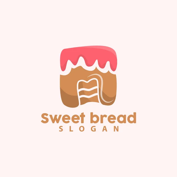 stock vector Sweet Bread Logo, Pancake Birthday Vector, Sandwich, Symbol Illustration Icon Design