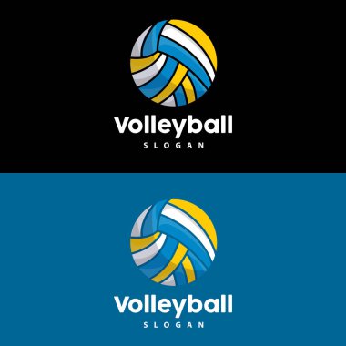 Voleybol Logosu, Spor Basit Tasarımı, Dünya Spor Turnuvası Vektörü, İllüstrasyon Sembol Simgesi Simgesi Simgesi Simgesi