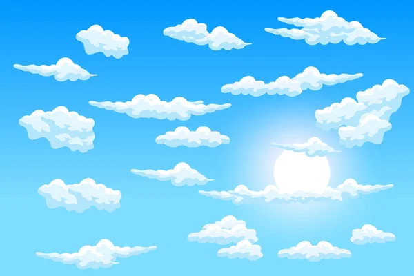 Cloud Background Design Sky Landscape Illustration Decoration Vector Banners Posters — Stockvektor