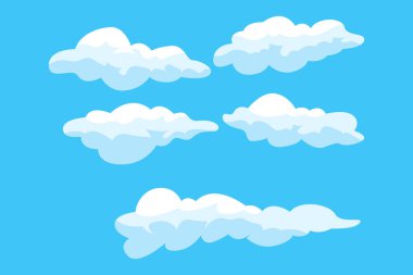 Cloud Background Design, Sky Landscape Illustration, Decoration Vector, Banners And Posters clipart