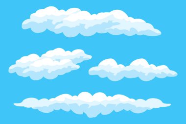 Cloud Background Design, Sky Landscape Illustration, Decoration Vector, Banners And Posters