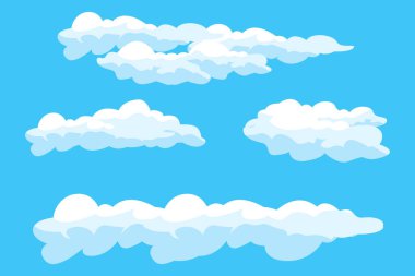 Cloud Background Design, Sky Landscape Illustration, Decoration Vector, Banners And Posters