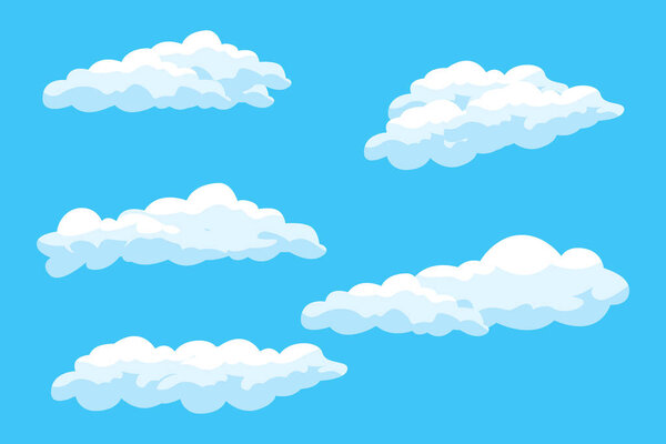 Дизайн фона облаков, иллюстрация неба, вектор украшения, баннеры и плакаты