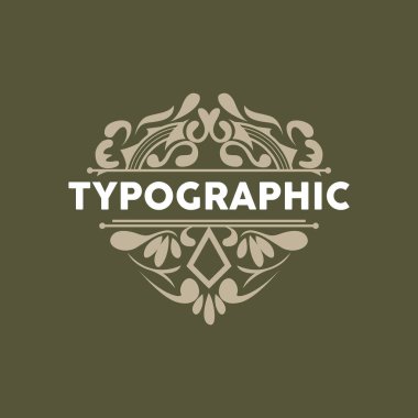 Vektör Dekoratif Klasik Tipografi Elementleri, Tebrik Kartı Tasarımı, Süslü Kaligrafi Daveti, Retro Biçim Kurdeleleri ve Rozetler