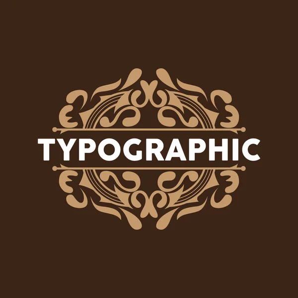 Vektorové Dekorativní Ročníky Typografie Prvky Pozdrav Karty Design Fancy Ornament — Stockový vektor