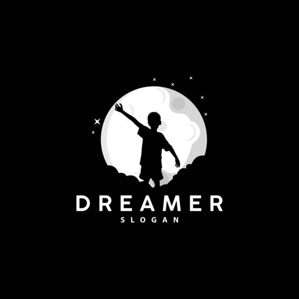 stock vector Dream Logo, Kid Dream Inspirational Design, Vector Reaching Star Fun Learning, Kids Dream Logo Templet