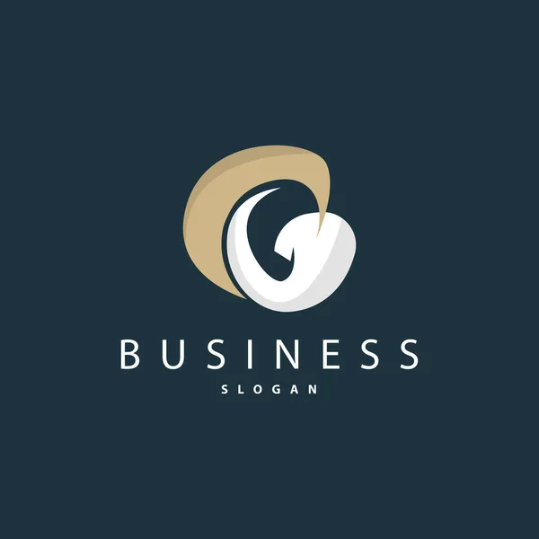 Lettera Iniziale Logo Minimalista Vettore Logotipo Lusso Semplice Corporate Identity — Vettoriale Stock