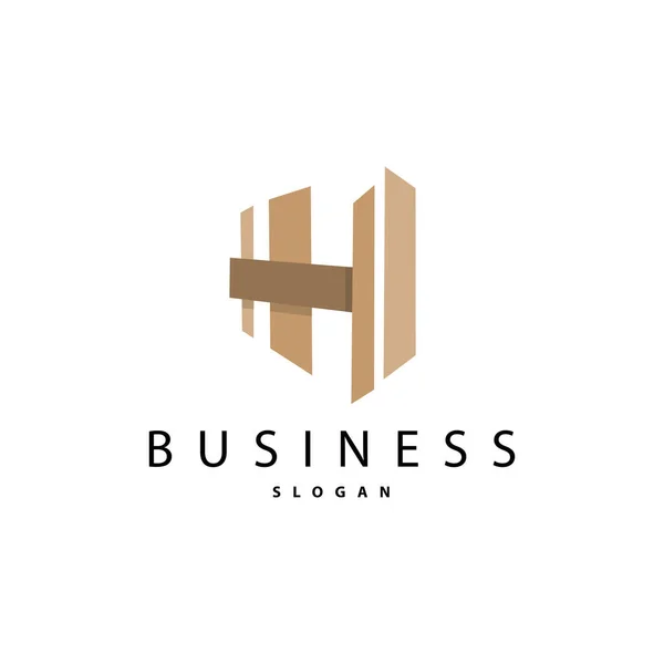 Αρχική Επιστολή Minimalist Logo Simple Luxury Logotype Vector Εταιρική Ταυτότητα — Διανυσματικό Αρχείο