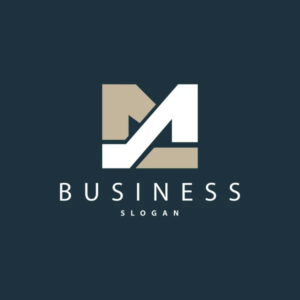 Carta Inicial Logotipo Minimalista Vetor Logotipo Simples Emblema Identidade Corporativa —  Vetores de Stock