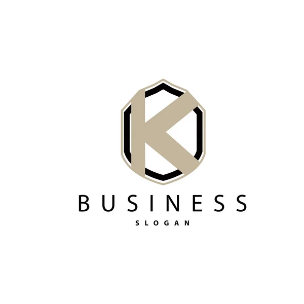 Minimal Bogstav Letter Logo Moderne Luksus Geometrisk Design Ikon Vektor – Stock-vektor