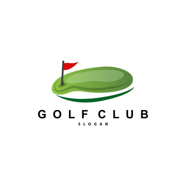 Golf Logo, Ball Game Sport Club Team Golf, Game Tournament Design, Symbol Template Illustration