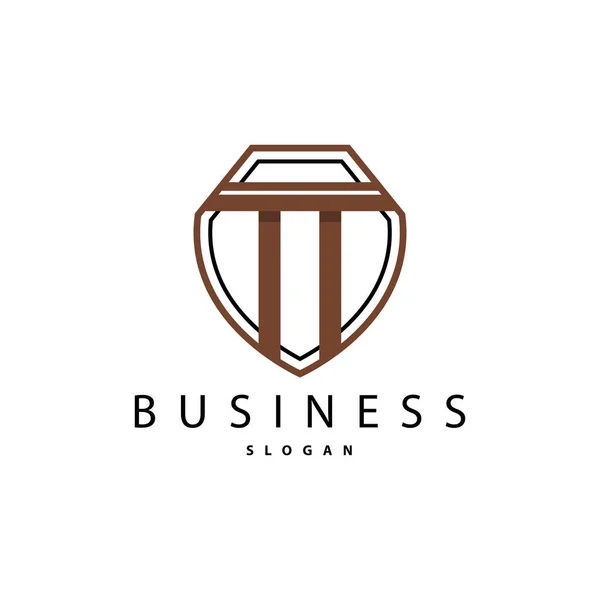 Minimale Initial Letter Logo Modernes Und Luxuriöses Geometrisches Design Icon — Stockvektor