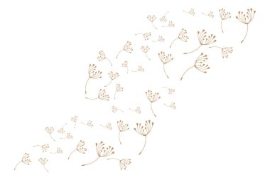 Karahindiba Çiçeği Logosu Tasarımı Basit Vektör Minimalist Sembol Şablonu