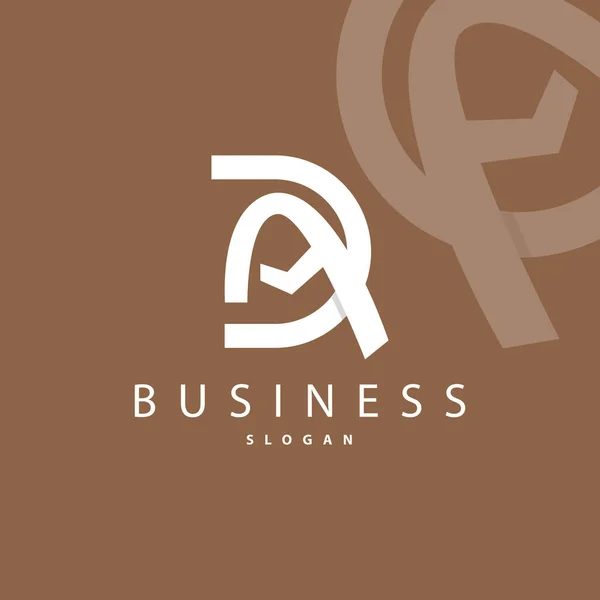 Minimalne Początkowe Logo List Nowoczesne Luksusowe Elementy Wektorowe Ikony — Wektor stockowy