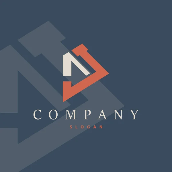 Minimale Initial Letter Logo Moderne Und Luxuriöse Vektorvorlage — Stockvektor