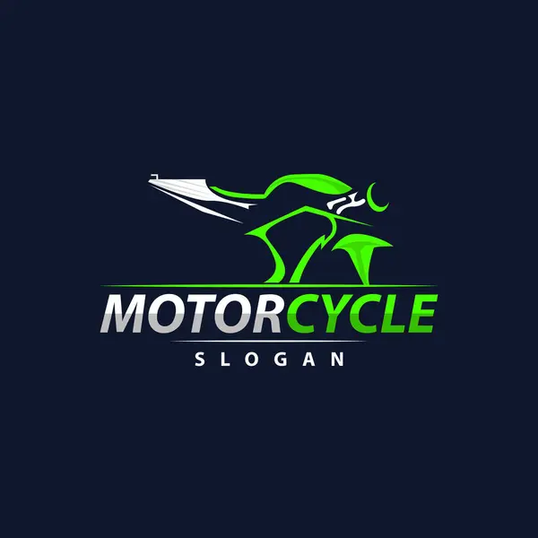 Дизайн Логотипа Мотоцикла Вектор Ремонта Велосипедов Символическая Иллюстрация — стоковый вектор