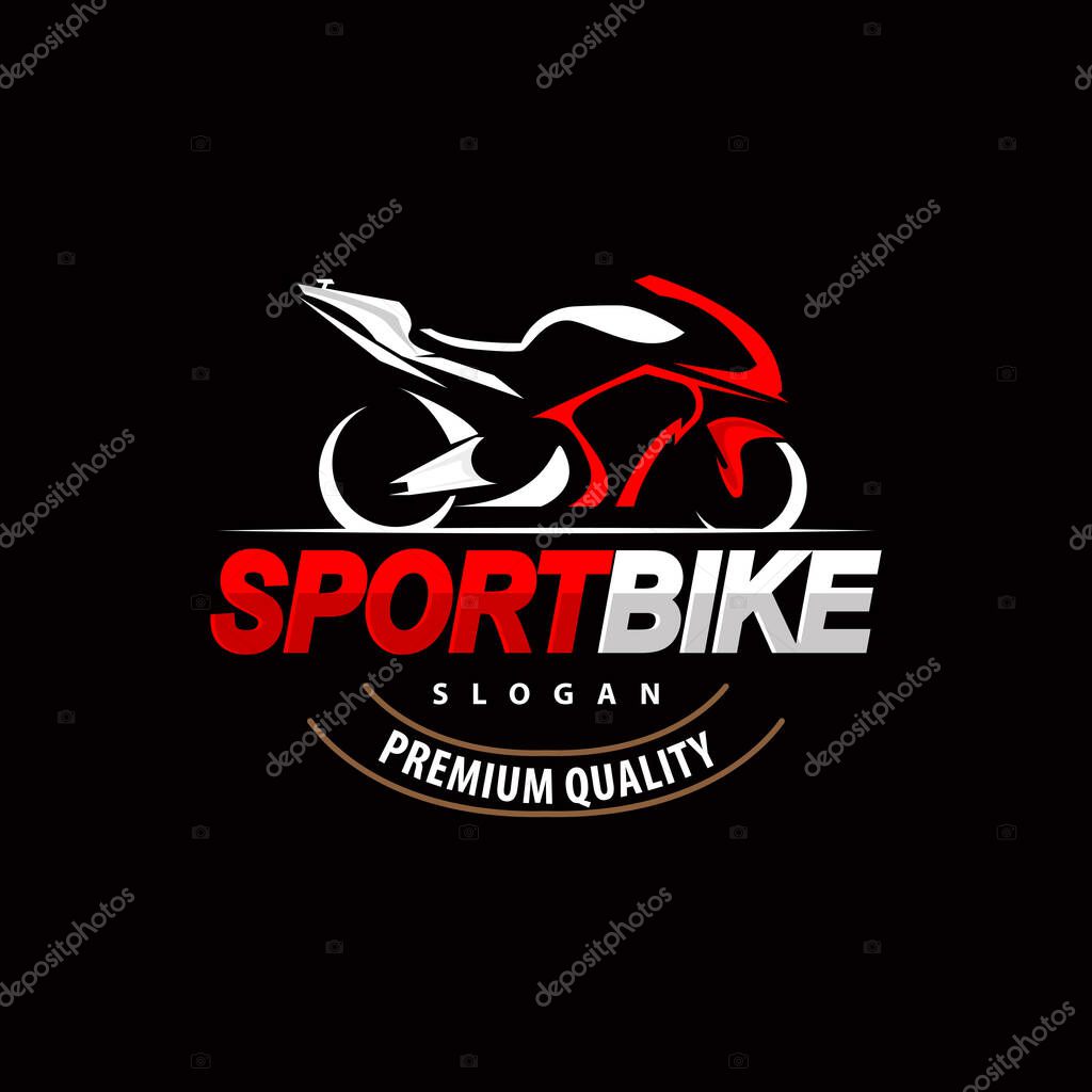 Motorcycle logo design, Bike Vehicle Repair Garage Vector, Symbol Illustration