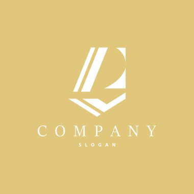 Minimalist GA Harf Logosu, AG Logosu Modern ve Lüks Simge Vektör Şablonu