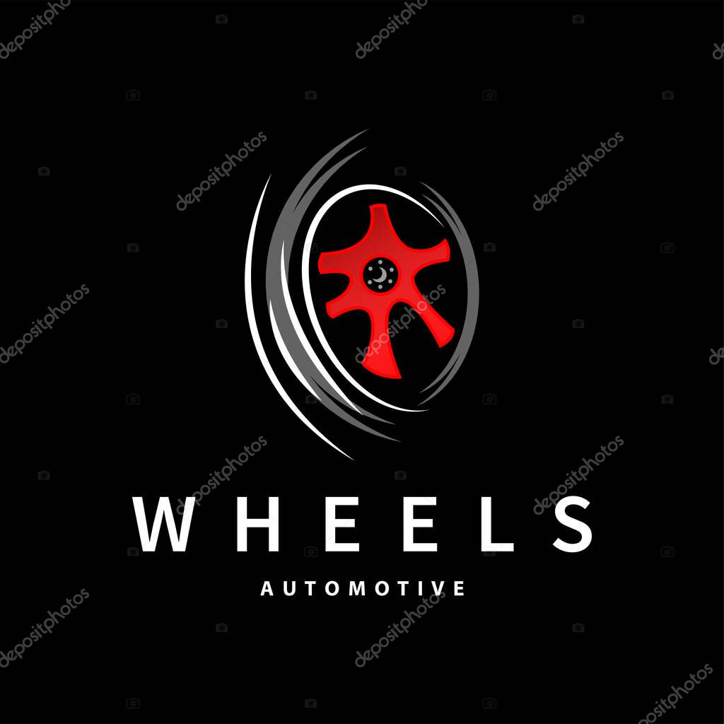 Vehicle Wheel Service Logo, Simple Modern Design Automotive Maintenance Repair, Vector Templet